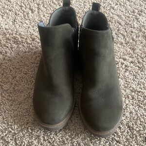 Stylish Olive Green Ankle Boots